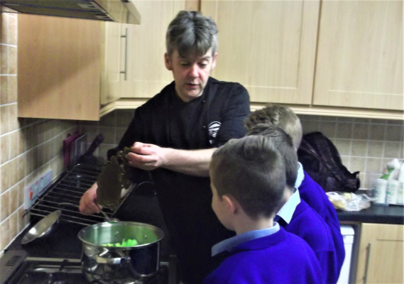 William Mc Elhinney Glengad N S Making Seaweed Soup